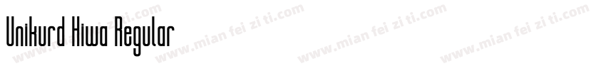 Unikurd Hiwa Regular字体转换
